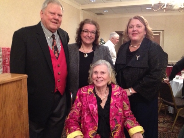 Judy Jaeger (seated) l-r Raymond Jaeger, Rita Schiano, Mary Jaeger